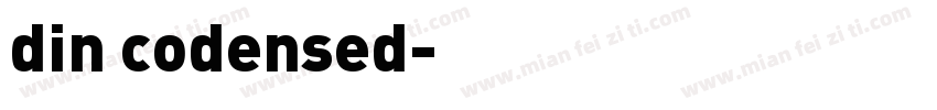 din codensed字体转换